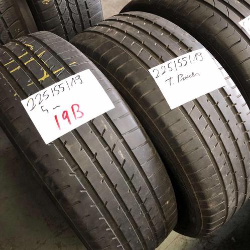 2 x Toyo 225-55-19 Zomerbanden 5mm, Auto-onderdelen, Banden en Velgen, 19 inch, Zomerbanden, 225 mm, Personenwagen, Gebruikt, Band(en)