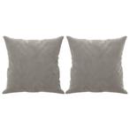 2x Sierkussen Lichtgrijs Fluweel | Retourdeal 35% Korting, Huis en Inrichting, Woonaccessoires | Kussens, Ophalen of Verzenden