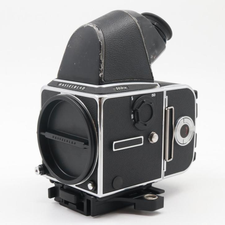 Hasselblad 503CW body + A12 back + NC-2 prismazoeker, Audio, Tv en Foto, Fotocamera's Digitaal, Gebruikt, Overige Merken, Verzenden