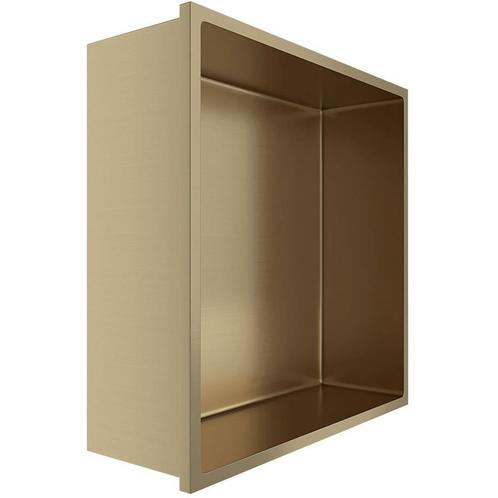 Inbouwnis - Leoni Nima - 30x30x10cm - Geborsteld Goud, Doe-het-zelf en Verbouw, Sanitair, Nieuw, Rvs, Ophalen of Verzenden