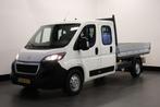 Peugeot Boxer 2.2 BlueHDi L3 Openlaad Dubbel Cabine EURO 6, Stof, Gebruikt, Wit, Onderhoudsboekje