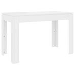 Strakke Witte Eettafel - Tweedekansje! Niet te missen!, Strak, 100 tot 150 cm, Rechthoekig, Overige houtsoorten