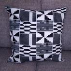 Afrikaans kussen | Wit / zwart Kente - Sierkussen 45x45 - 10, Ophalen of Verzenden, Nieuw