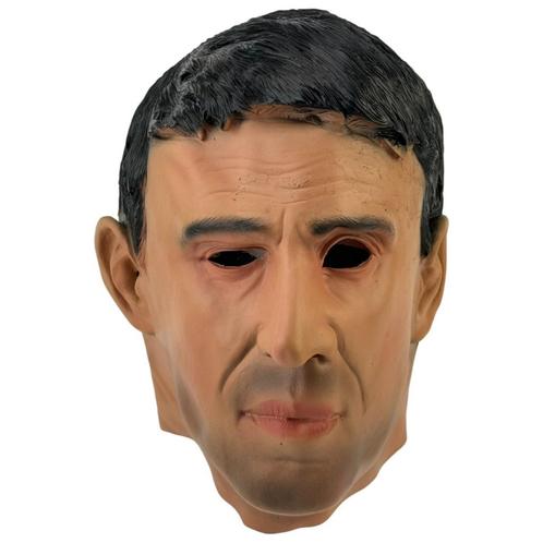 Man masker Deluxe (zwart haar), Kleding | Dames, Carnavalskleding en Feestkleding, Nieuw, Verzenden