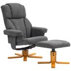 TRUUSK Relaxstoel met Ligfunctie en Voetenbank - Tot 150 kg, Huis en Inrichting, Fauteuils, Verzenden, Nieuw
