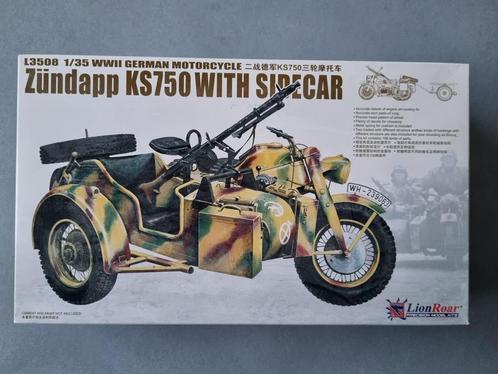 Lion Roar L3508 Zündapp KS750 1:35, Hobby en Vrije tijd, Modelbouw | Auto's en Voertuigen, Verzenden