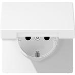 JUNG LS990 Wandcontactdoos 1V met randaarde en klepje, Doe-het-zelf en Verbouw, Elektra en Kabels, Ophalen of Verzenden, Nieuw