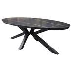 Talitha dining tuintafel 220x114xH75 cm ovaal antraciet, Tuin en Terras, Tuintafels, Ophalen of Verzenden, Nieuw