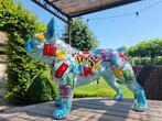 sculptuur, Pop art dog sculpture - 39 cm - Glasvezel, Antiek en Kunst
