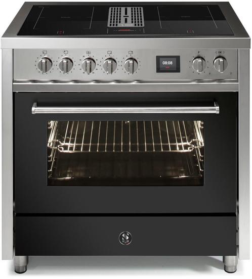 Steel Enfasi Mistral EQ9F-4FIK inductie fornuis met afzuigin, Witgoed en Apparatuur, Fornuizen, 60 cm of meer, Vrijstaand, 5 kookzones of meer