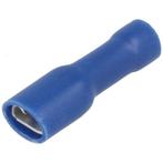 Kabelschoen - per stuk - blauw - Insteekbreedte 4.8 mm Inste, Doe-het-zelf en Verbouw, Elektra en Kabels, Ophalen of Verzenden