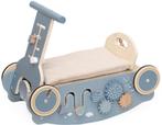 Label Label Blauw Houten 3-in-1 Looptrainer / Loopauto, Kinderen en Baby's, Speelgoed | Buiten | Voertuigen en Loopfietsen, Verzenden