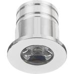 LED Mini Spot Dimbaar - 3W - Zilver - Aluminium - Ø31mm, Huis en Inrichting, Lampen | Spots, Nieuw, Plafondspot of Wandspot, Led
