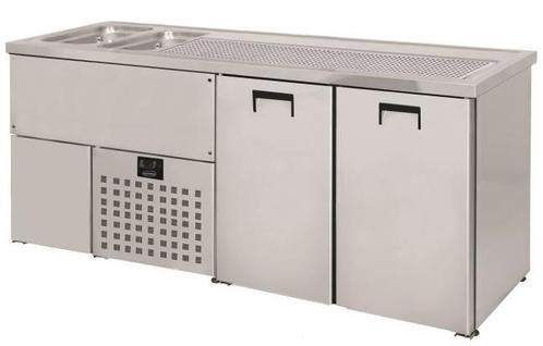 2 deurs | RVS bierfust koeler | 2 spoelbakken  links, Zakelijke goederen, Horeca | Keukenapparatuur, Verzenden