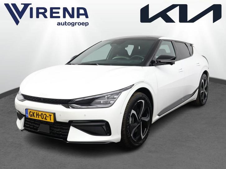 Zakelijke Lease |  Kia Ev6 GT-Line 77.4 kWh, Auto's, Kia, Dealer onderhouden, Lease, Zwart, Automaat, SUV of Terreinwagen, Wit