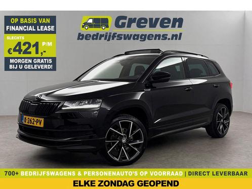 Škoda Karoq 1.5 TSI ACT 150PK Sportline Business AUT Pano, Auto's, Skoda, Automaat, Benzine, Zwart, Verzenden