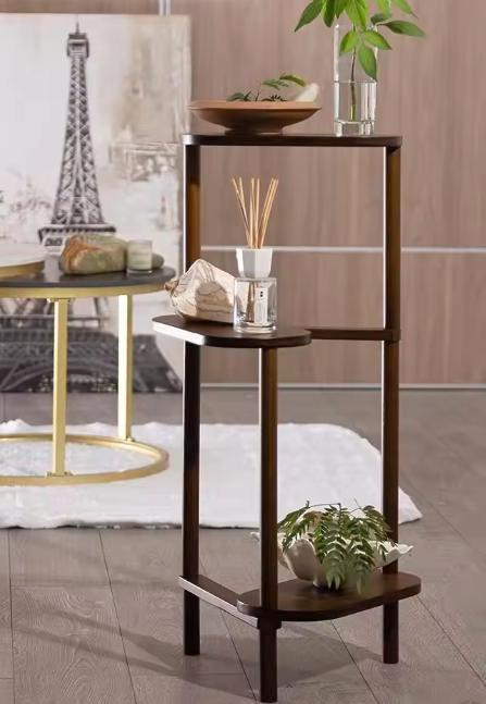 3-laags bamboe plantenrek – hoog hoekmodel voor binnen/buite, Tuin en Terras, Tuintafels, Nieuw, Verzenden