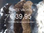 Schapenvacht BONTE schapenhuid 100% echte schapenvel € 39,95, Ophalen of Verzenden, Nieuw