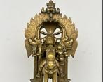 Khandoba en Mhalsa - 28 cm - Brons - India - Maratha Rijk, Antiek en Kunst