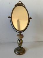 Tafelspiegel- Lipstick - Verguld messing, Marmer - Marmeren, Antiek en Kunst