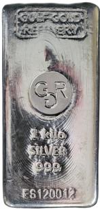 Gulf Gold 1 Kg Zilverbaar met certificaat, Postzegels en Munten, Edelmetalen en Baren, Zilver, Verzenden