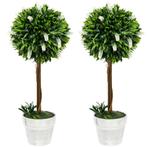 TRUUSK Kunstmatige Lavendel 2-delige Set Groot 60 Cm Kunstpl, Huis en Inrichting, Verzenden, Nieuw