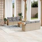 vidaXL 7-delige Loungeset met kussens poly rattan gemengd, Tuin en Terras, Verzenden, Nieuw, Rotan, Loungeset