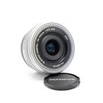 Olympus 14-42mm F3.5-5.6 EZ M.Zuiko Digital ED Zilver (Occ), Ophalen of Verzenden, Zo goed als nieuw, Groothoeklens, Zoom