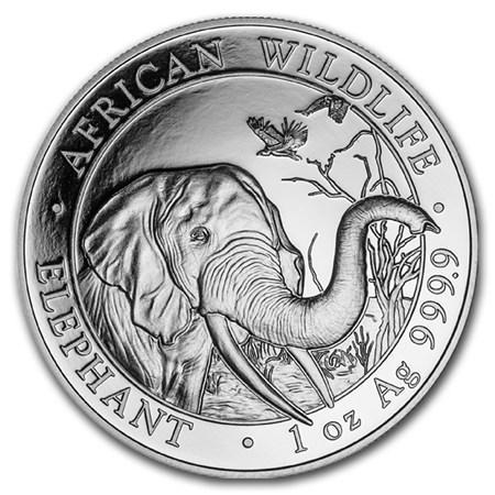 Somalische Olifant 1 oz 2018, Postzegels en Munten, Munten | Afrika, Losse munt, Zilver, Overige landen, Verzenden