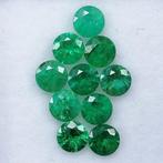 10 pcs Groen Smaragd - 1.76 ct - Instituto Gemólogico, Sieraden, Tassen en Uiterlijk, Edelstenen, Nieuw