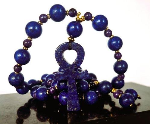 Lapis lazuli - Charoiet - Ketting - Faraonische Aura - Het, Antiek en Kunst, Antiek | Boeken en Bijbels