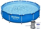 Bestway Zwembad 366x76 | Pomp | Nieuw | Scherpe Prijs, Minder dan 80 cm, Rond, Ophalen of Verzenden, Opzetzwembad
