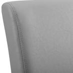 Eetkamerstoel set van 6 Hamburg kunstleer lichtgrijs en zwar, Huis en Inrichting, Verzenden, Nieuw