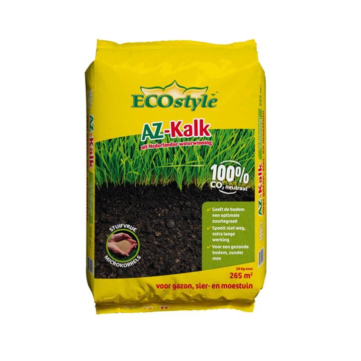 Ecostyle AZ gazon kalk - 20 kg (265 m²), Tuin en Terras, Aarde en Mest, Verzenden