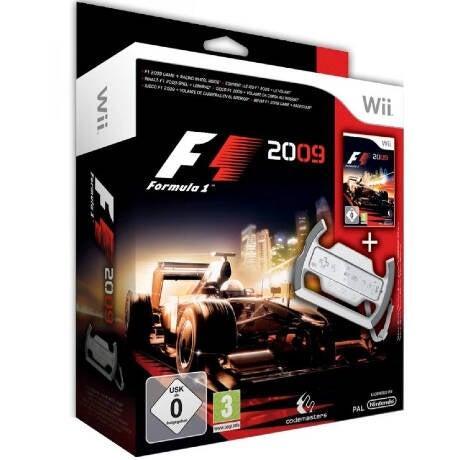 F1 2009 + Racing Wheel  - GameshopX.nl, Spelcomputers en Games, Games | Nintendo Wii, Zo goed als nieuw, Ophalen of Verzenden