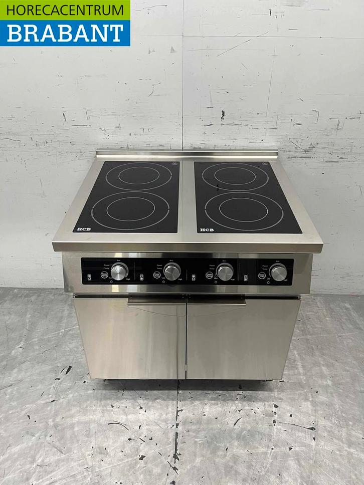 RVS Inductie fornuis kookplaat 4 pitten 17 kW 400V 80 cm, Zakelijke goederen, Horeca | Keukenapparatuur, Nieuw in verpakking, Ophalen of Verzenden