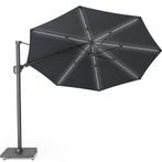 Challenger T2 glow zweefparasol 350 cm rond antraciet met, Ophalen of Verzenden, Nieuw