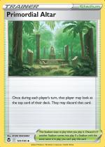 Primordial Altar 161/195 Reverse Holo Silver Tempest, Hobby en Vrije tijd, Verzamelkaartspellen | Pokémon, Losse kaart, Nieuw