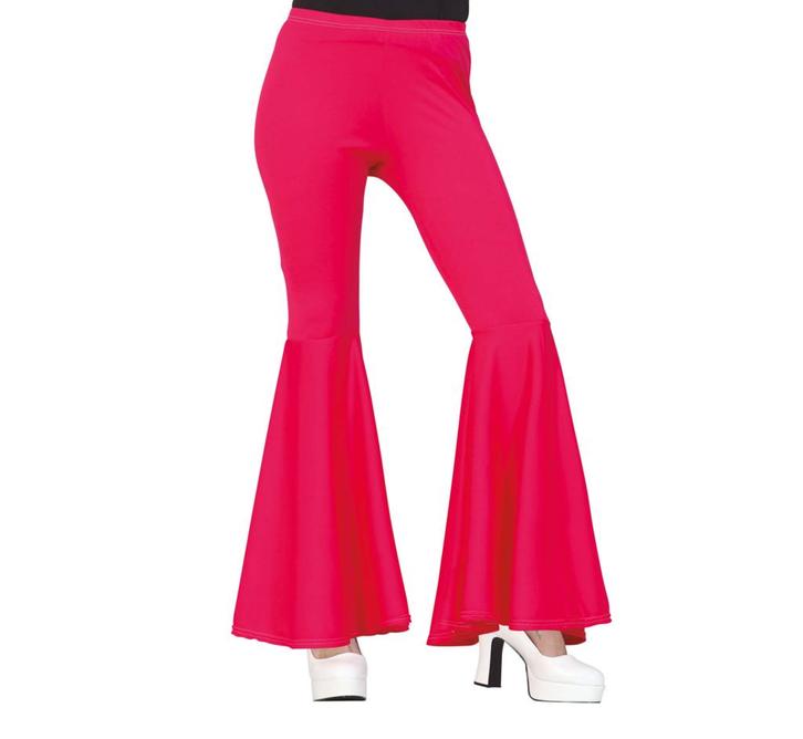 Disco 70S Broek Roze Dames, Kleding | Dames, Carnavalskleding en Feestkleding, Nieuw, Verzenden
