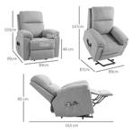 TRUUSK Fauteuil Met Massagefunctie En Opsta-hulp, 8 Massagep, Huis en Inrichting, Fauteuils, Verzenden, Nieuw