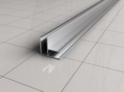 Wiesbaden hoekprofiel tbv glaswand 1cm 200cm chroom, Doe-het-zelf en Verbouw, Sanitair, Douche, Nieuw, Chroom, Ophalen of Verzenden