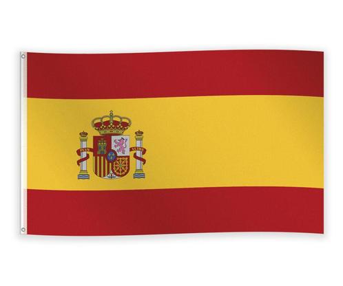 Vlag Spanje 1,5m, Hobby en Vrije tijd, Feestartikelen, Nieuw, Verzenden