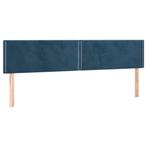 Hoofdbord Set 100cm - tweedekansje! Fluweel - Comfort OP=OP, Verstelbaar, Blauw, Ophalen of Verzenden, Overige maten