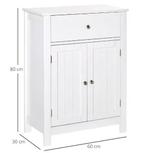 Witte Badkamerkast met Verstelbare Plank – Opbergkast 60×30×, Verzenden, Nieuw