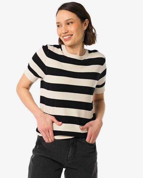 HEMA Dames top Fally zwart/wit, Kleding | Dames, Overige Dameskleding, Nieuw, Verzenden