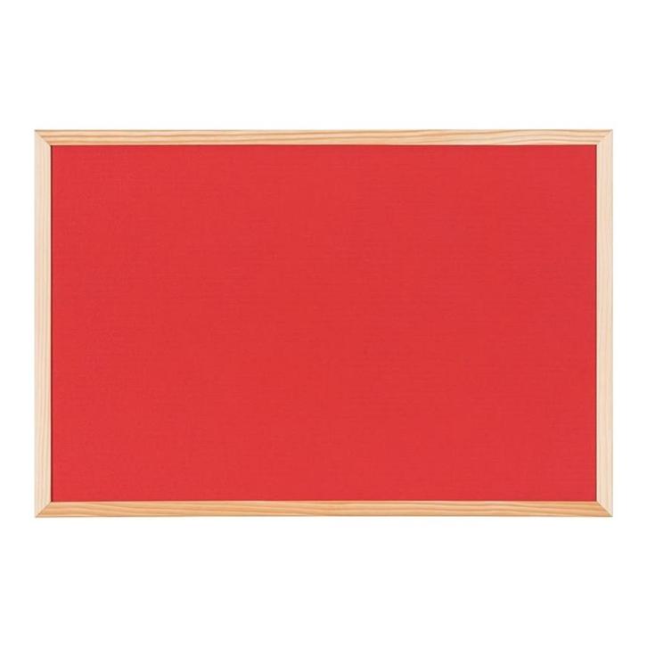 Kurk prikbord - houten lijst - 120 x 90 cm  - Rood, Huis en Inrichting, Woonaccessoires | Memoborden, Ophalen of Verzenden