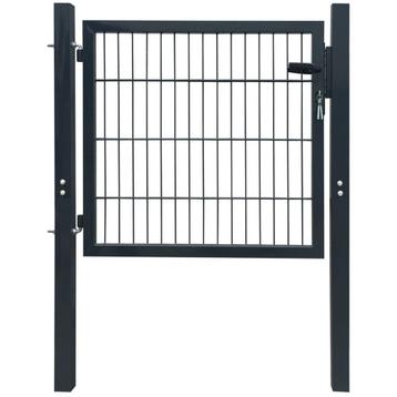 Dubbelstaafmat Poort 106x130cm Antraciet | Retourdeal 40% beschikbaar voor biedingen