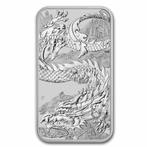 Perth Mint - Rectangle Dragon 1 oz 2023 - zilver muntbaar, Verzenden, Losse munt, Zilver