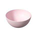 Ronde Waskom Opbouw Salenzi Unica Round 40x20 cm Mat Roze, Doe-het-zelf en Verbouw, Sanitair, Ophalen of Verzenden, Nieuw, Overige typen