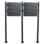 Design Dubbele Staande Brievenbus - Krantenvak - Grafietlook, Verzenden, Nieuw